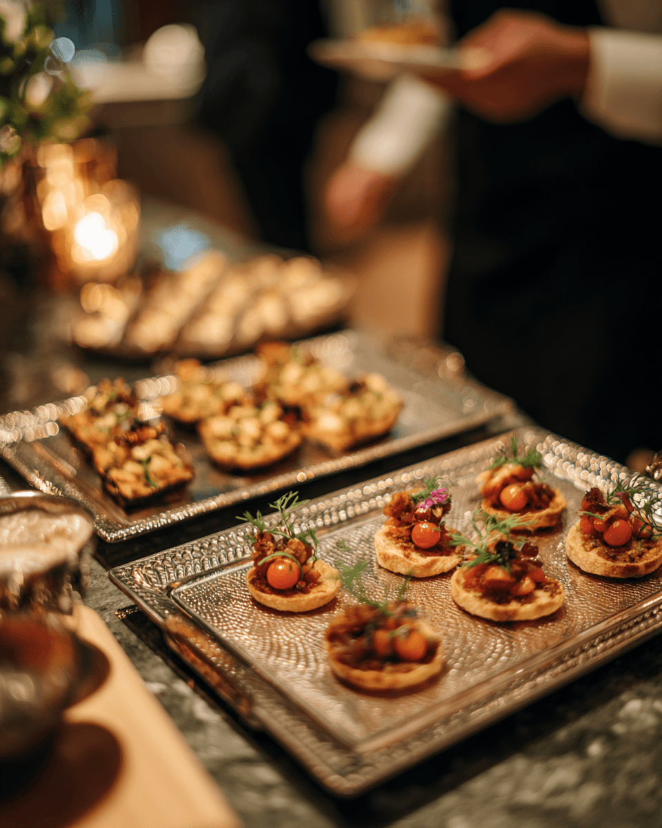 Flying Fingerfood und kleine Häppchen für Empfang und Networking